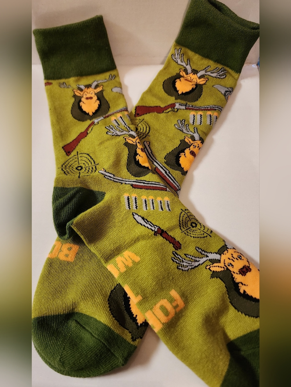 Born to Hunt/Forced to Work Socks.  NEW